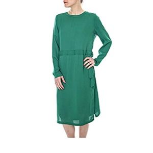 NWT MINIMUM UNADIS MIDI DRESS IN VERDANT GREEN